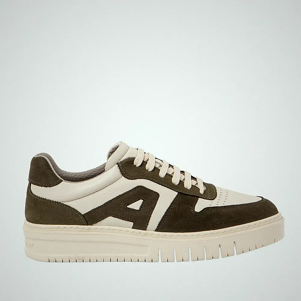 1777 Belleville HerrenSneaker, Cremefarben, Khaki, 38 EU