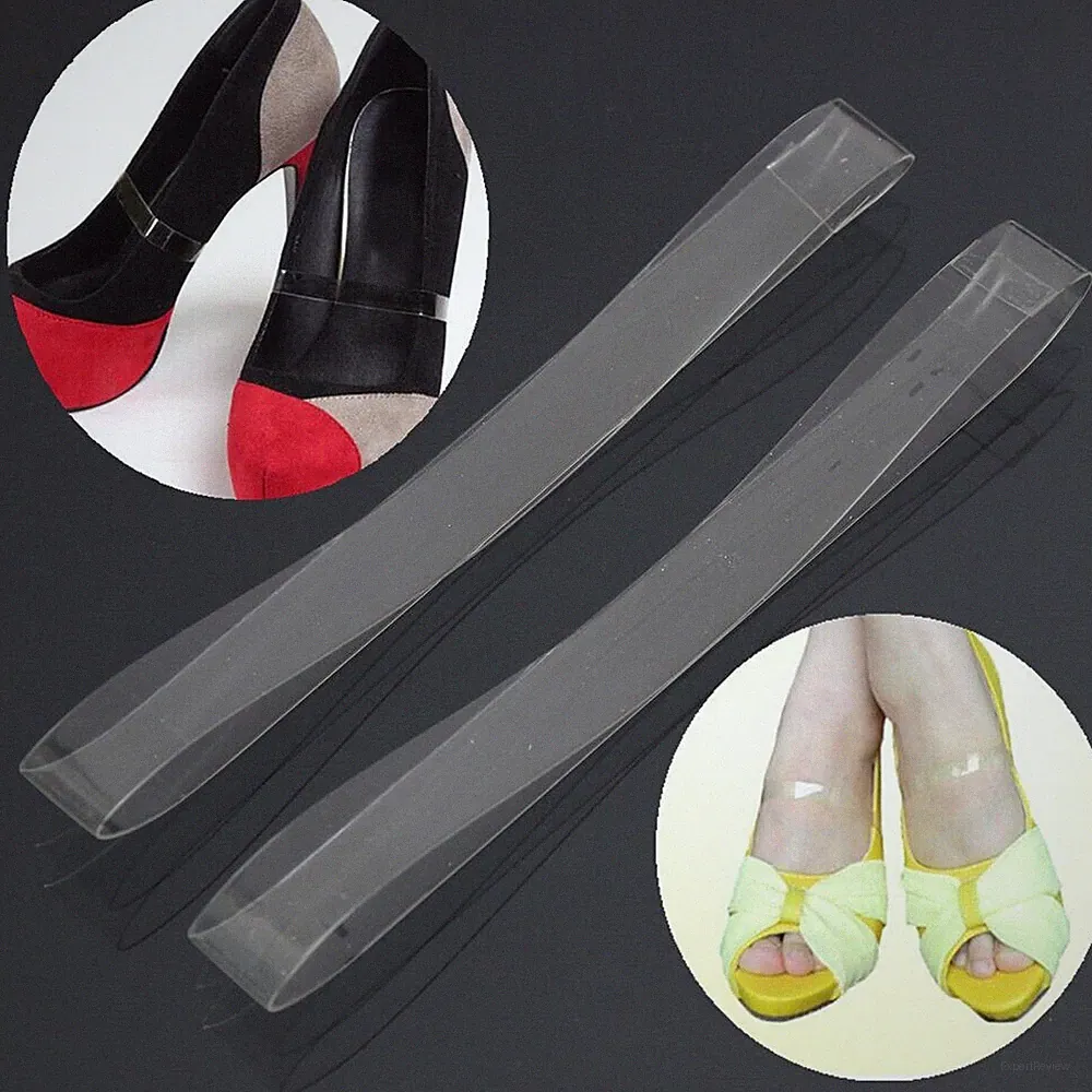 3 Paar transparente High Heel lose Schuhriemen Wedges Innensohle Antirutsch transparent