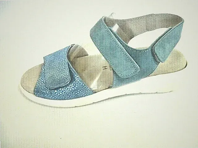 42 8 von Fonda Schuhe Sandalen Sandaletten Klettsandalen Leder