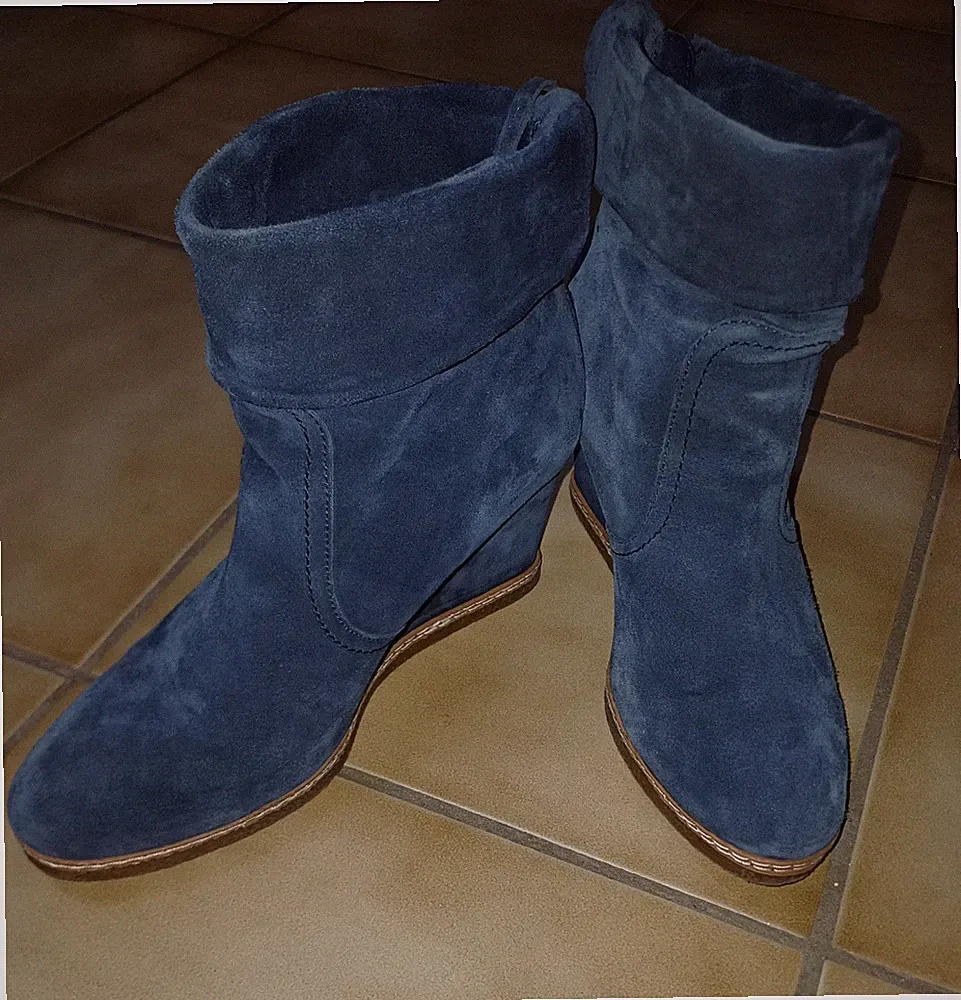 "5th Avenue" Stiefelette mit Keilabsatz in Gr. 41! Leder! Sehr guter Zustand!