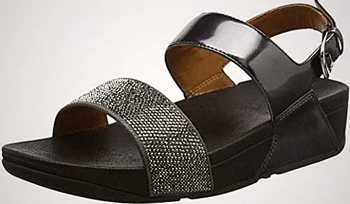 £75 FITFLOP GRÖSSE 3 36 RITZY RÜCKENRIEMEN ZINN LEDER TONING KOMFORT SANDALEN NEU