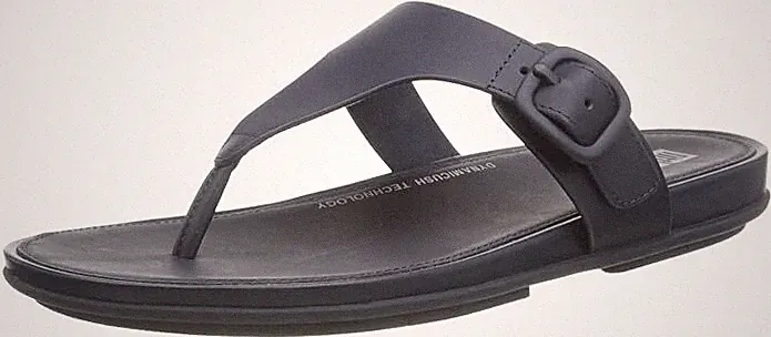 £80 FITFLOP DAMEN-FLIP-FLOPS GRÖSSE 9 43 GRACIE MARINEBLAU ECHTLEDER GEPOLSTERT NEU