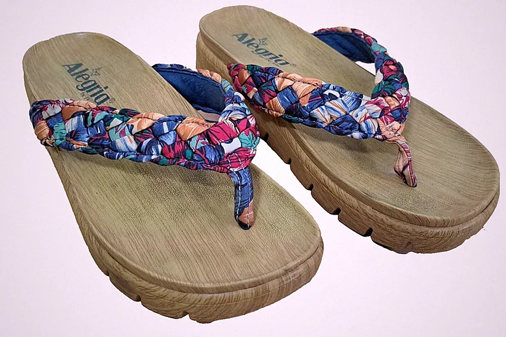Alegria Riz Zehenstegsandalen blau bunt RIZ 986 Damen EU 35 UK 3