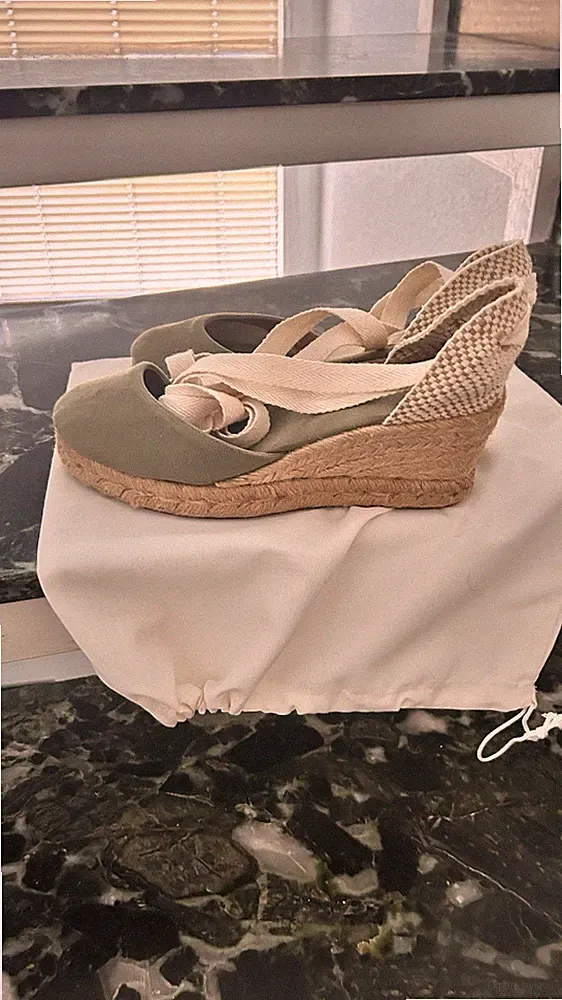 **ALPARGATUS Gr. 39 Sandalen Espadrilles zum Schnüren Keilabsatz Top Zustand **