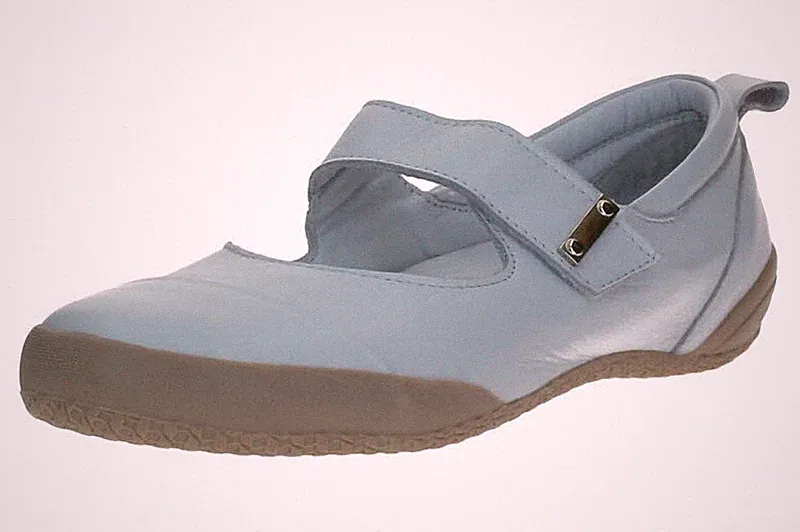 Andrea Conti Damen Ballerinas 0341066 438 White/Silvergrey Weiß