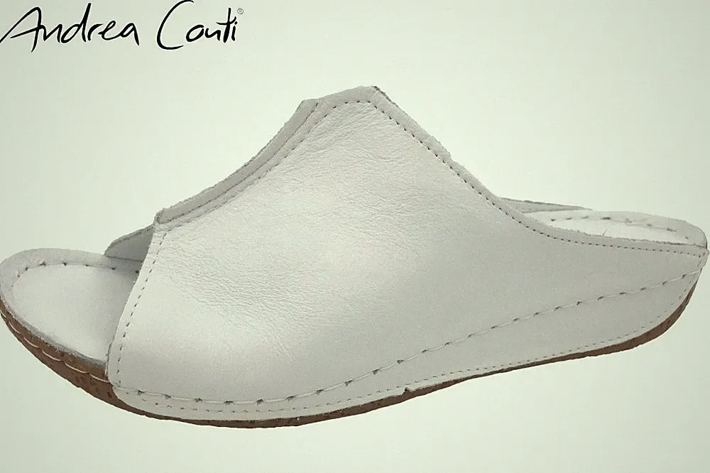 Andrea Conti Damen Pantolette Weiß Schuhe 0027423-001