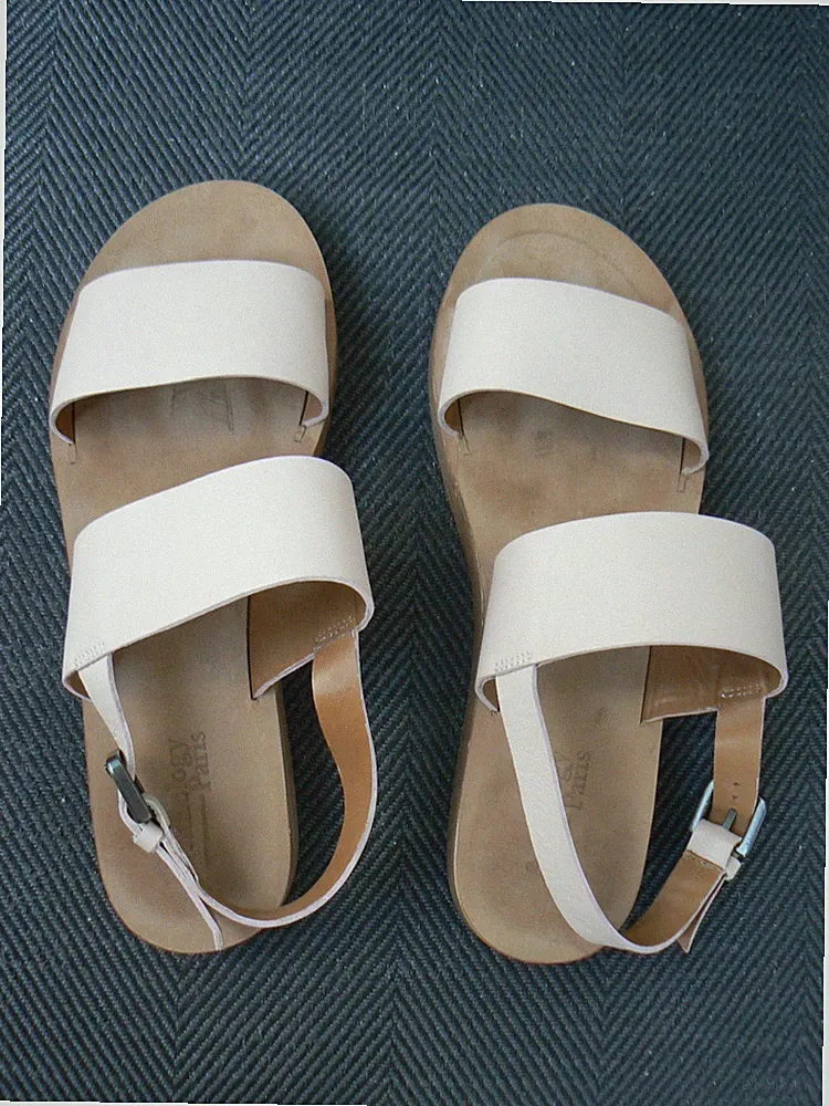 Anthology, Damen Sandalen mit Plateausohlen 3 cm altrosa Gr.40 E - 7,5 UK