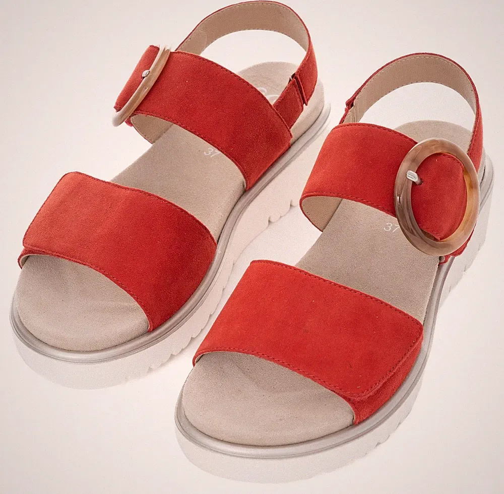 ARA BILBAO Sandale Keilsandale, Plateausandale , G-Weite , Gr. 42 , rot