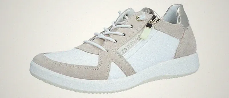 ara Damen Halbschuh/Sneaker Roma SHELL,CREAM,PLATIN (Beige) 1223914-05