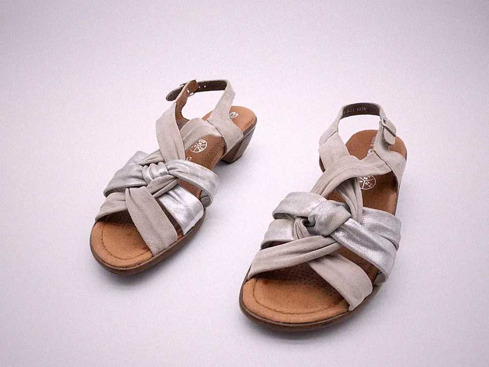 ara Damen Sandale Sandalette Halbschuh Freizeitschuh grau Gr 38 EU Art 18581-80