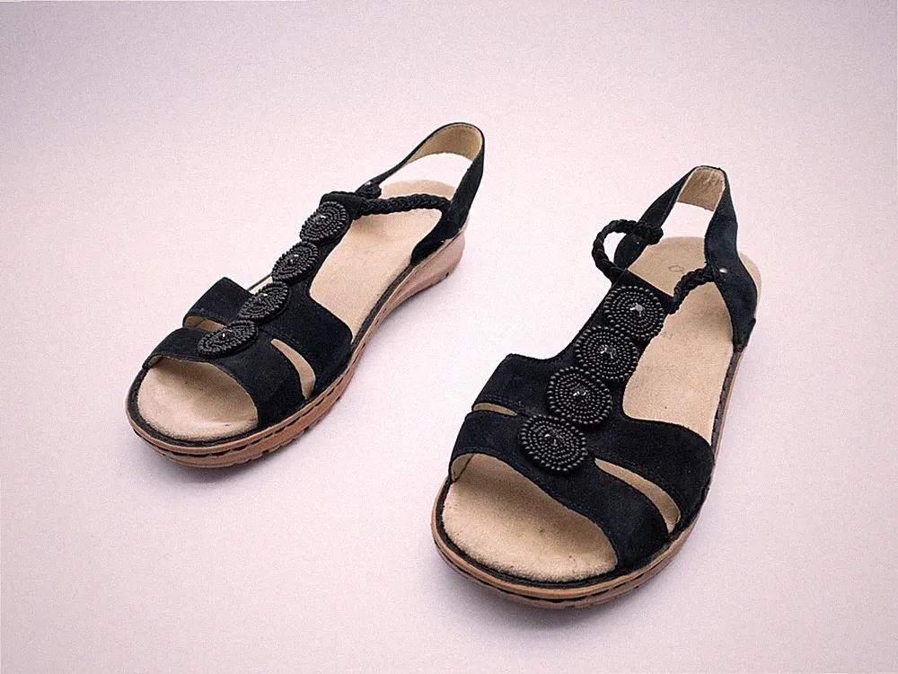 ara Damen Sandale Sandalette Sommerschuh Halbschuh schwarz Gr 41 EU Art 26443-98