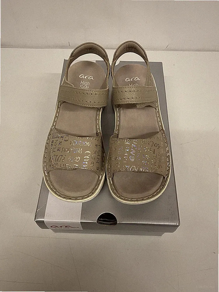 ara Damen Sandale Tampa -S 2.0 Joycalf Cervocalf Beige Sand 12-47207 Gr.42