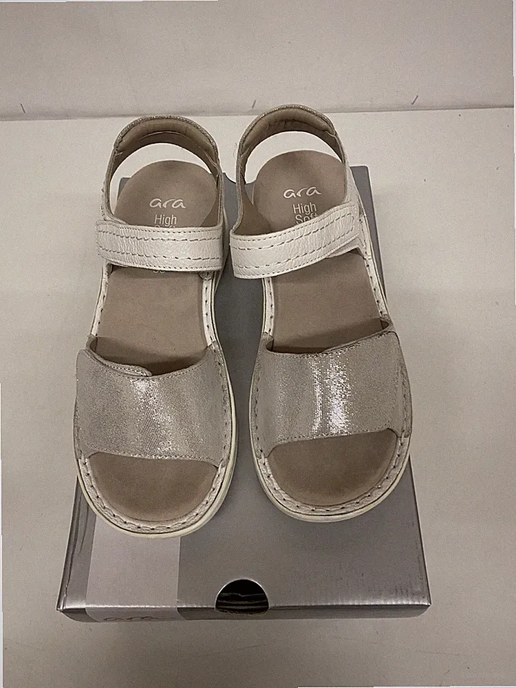 ara Damen Sandale Tampa -S 2.0 WEISS,NEBBIA (Weiß) 12-47207-13 Gr.38
