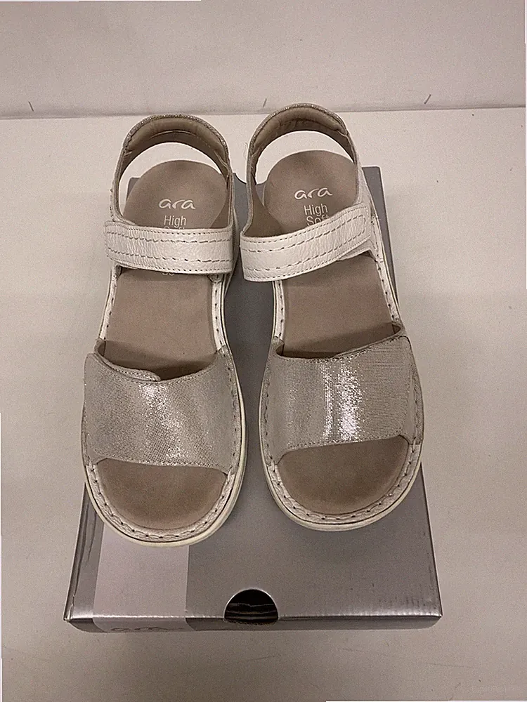 ara Damen Sandale Tampa -S 2.0 WEISS,NEBBIA (Weiß) 12-47207-13 Gr.42
