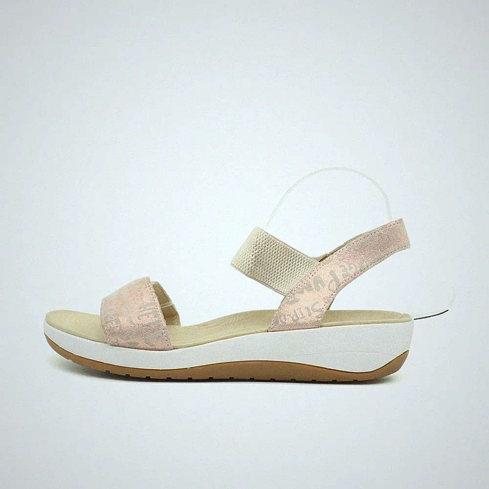 Ara Damen Sandalette EU 42 High Soft Rosa Beige Technologie