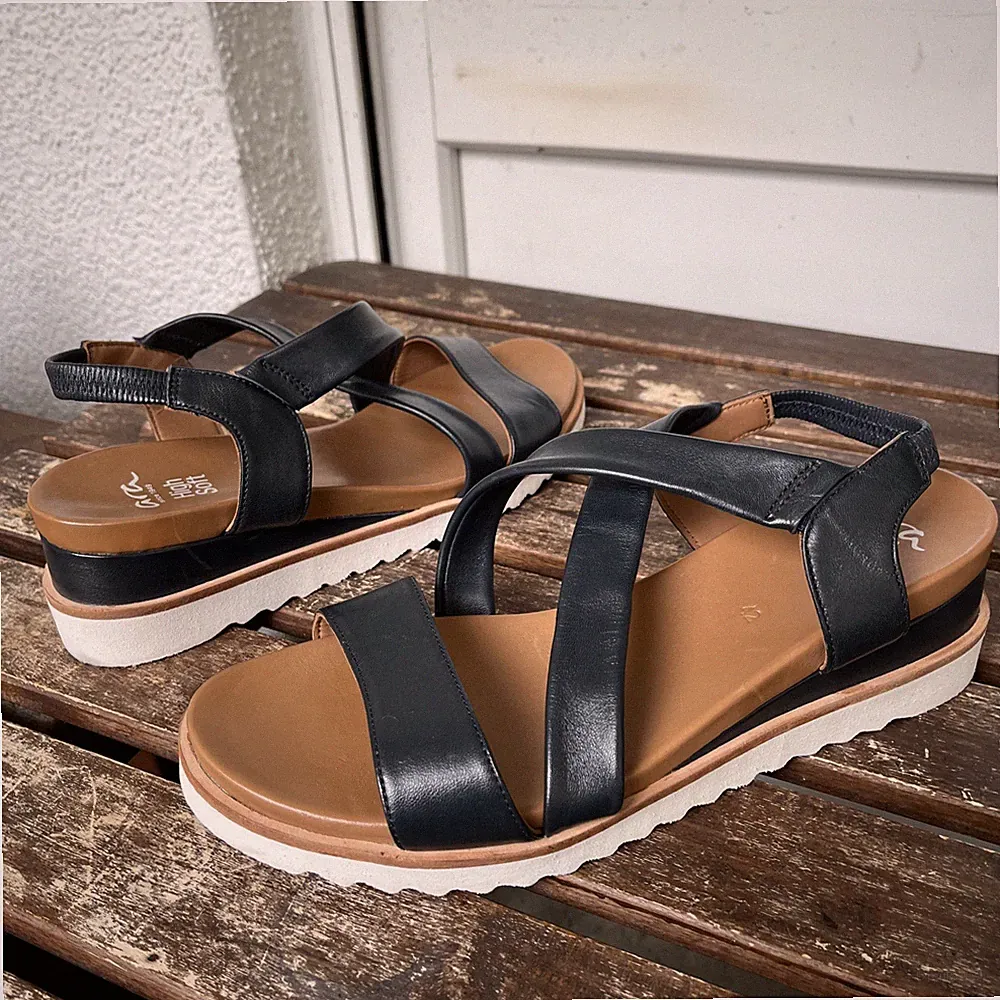 ARA High Soft Keilabsatz 6cm Sandalen Damen EU 42 UK 8 Top