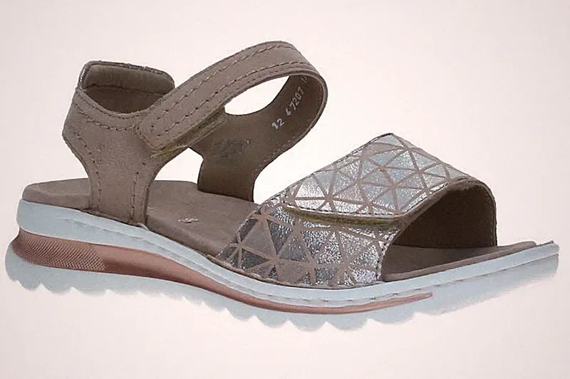 Ara TAMPA Damen Sandalen 12-47207-19 SAND/SILBER,SAND Beige