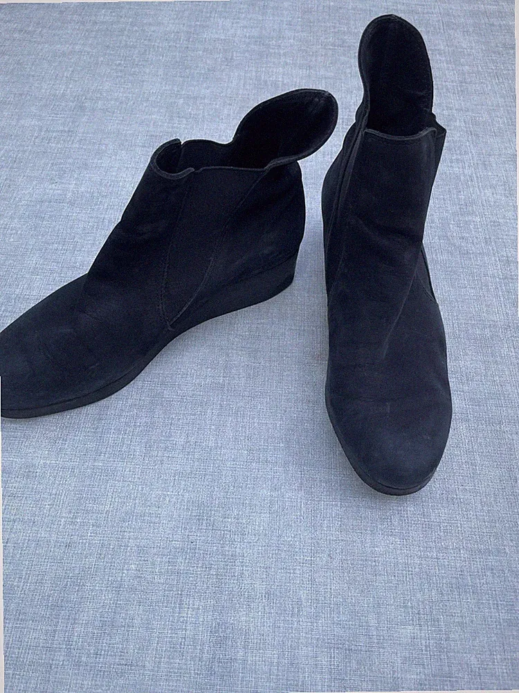 Wildleder Keilabsatz Sandalen