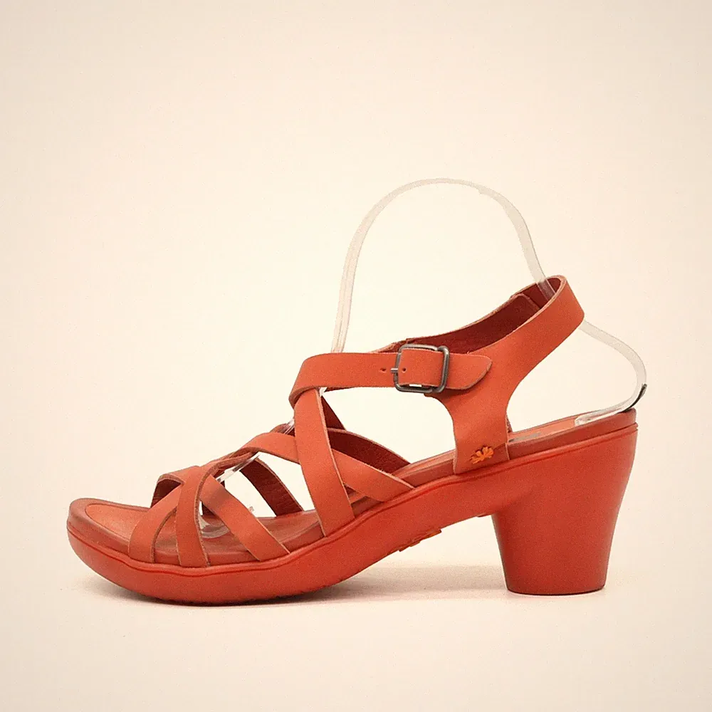 Art Damen Sandaletten EU 42 1447 Rot-Orange Sommer Kollektion