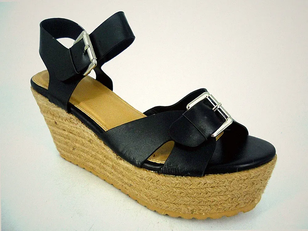 Asos Damen Sandalen hoher Keilabsatz Schnalle UK 6 EU 39 LN08 OO 08
