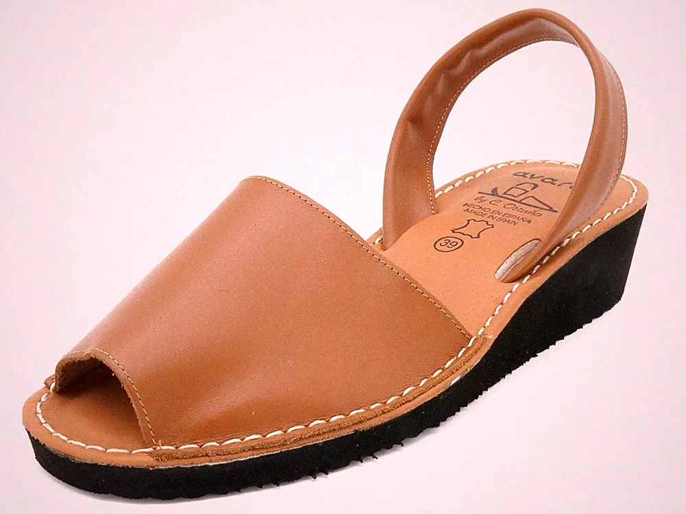 Damen Keilsandaletten silber Leder Avarca Sandalen mit Keilabsatz gepolstert NEU