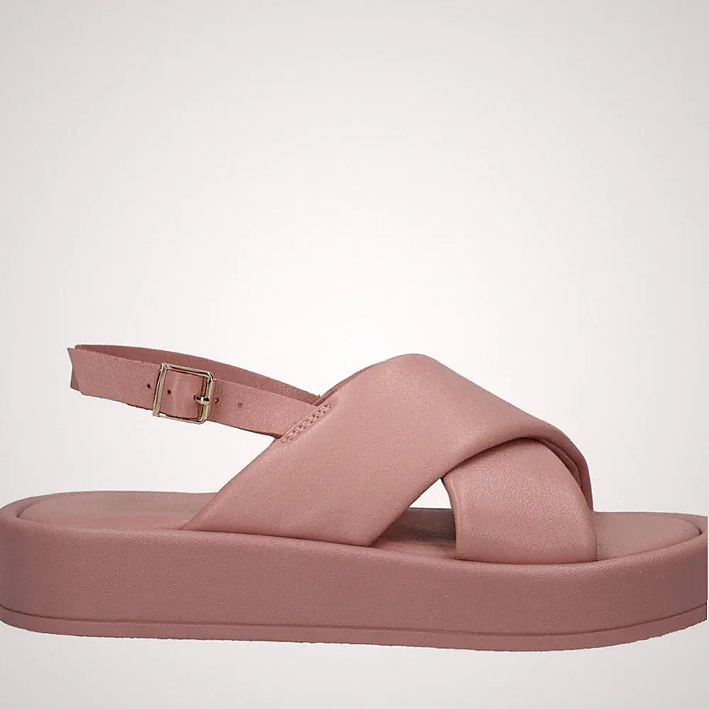 Bagatt Hanoi Damen Rosa Keilabsatz Sandalen Peeptoe Freizeit D31AEK8050003400