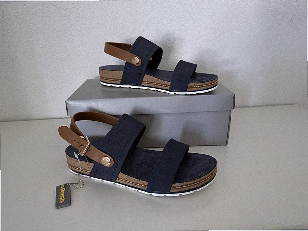 Bench Damen Sandalen Blau Braun Gr. 39