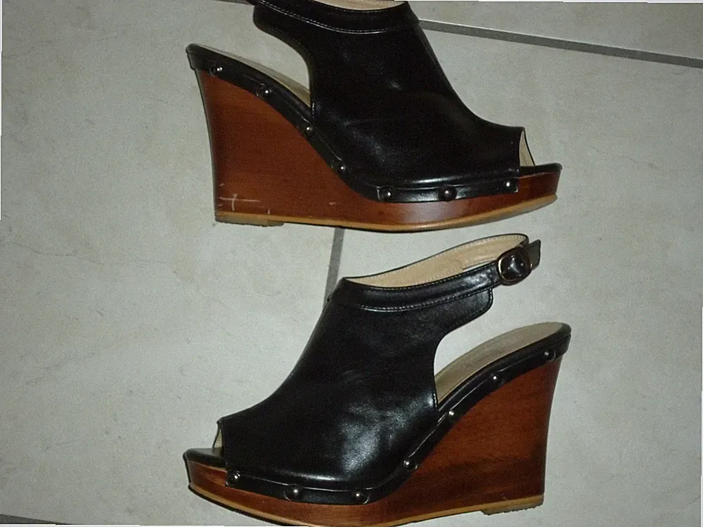 Bequem Plateausandalette