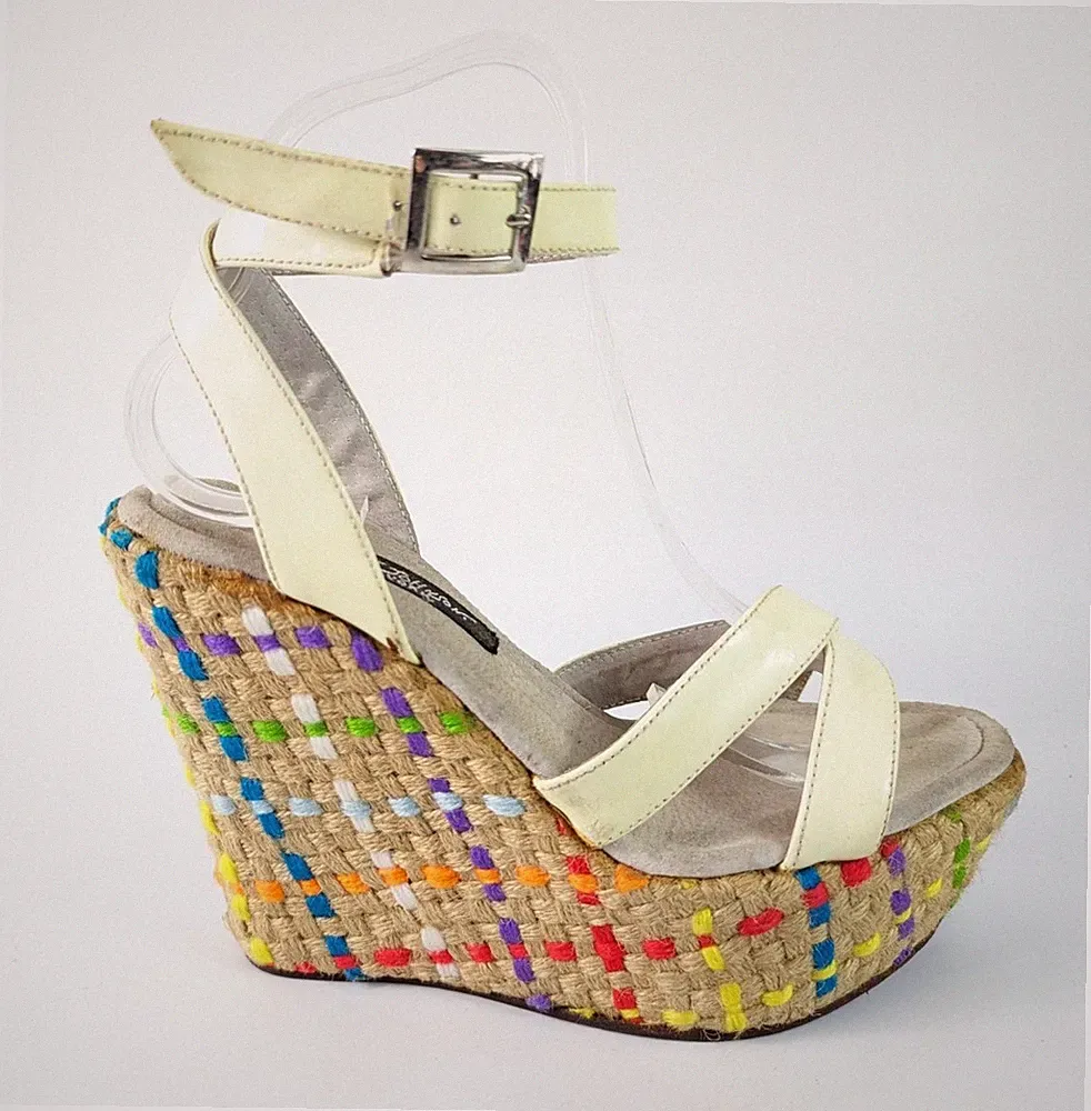 Betty Johnson New York Keilabsatz Plateau Espadrilles Uk 5
