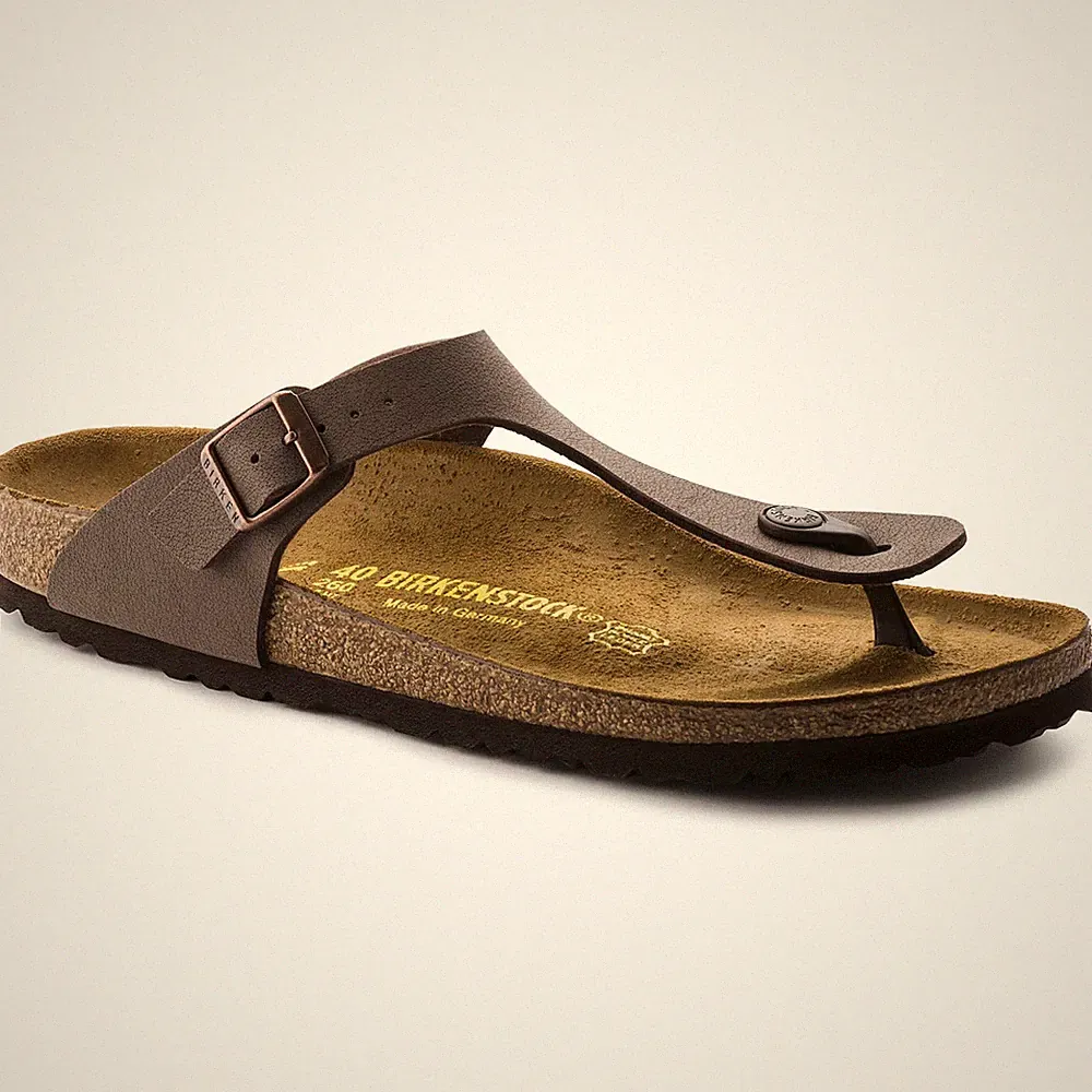 Birkenstock 0043751 Gizeh Mocca Damen Zehentrenner Regular Fit normale Passform
