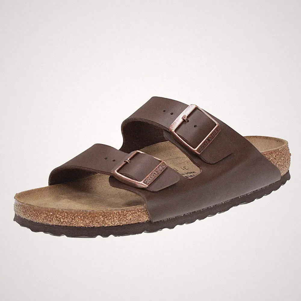 Birkenstock Arizona Bs Testa Di Moro - Damen Schuhe Hausschuhe Schnalle und Band