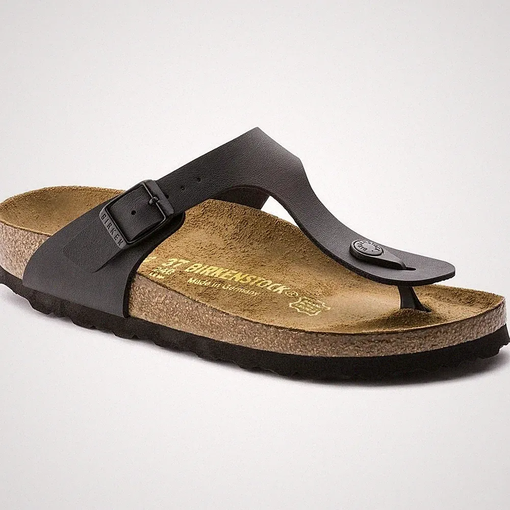 Birkenstock Gizeh Sandale Zehentrenner BirkoFlor Schwarz
