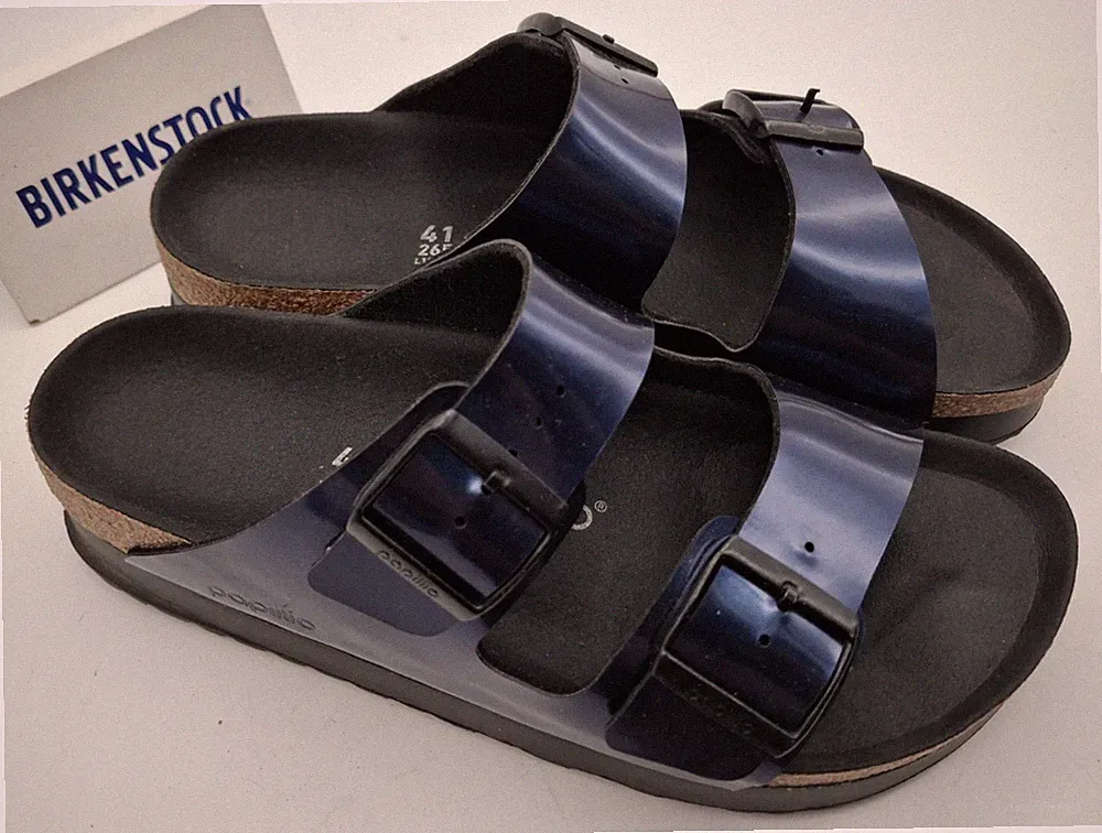 Birkenstock Papillio Metallic Blue Flex Plateau Arizona - UK 7,5 EUR 41