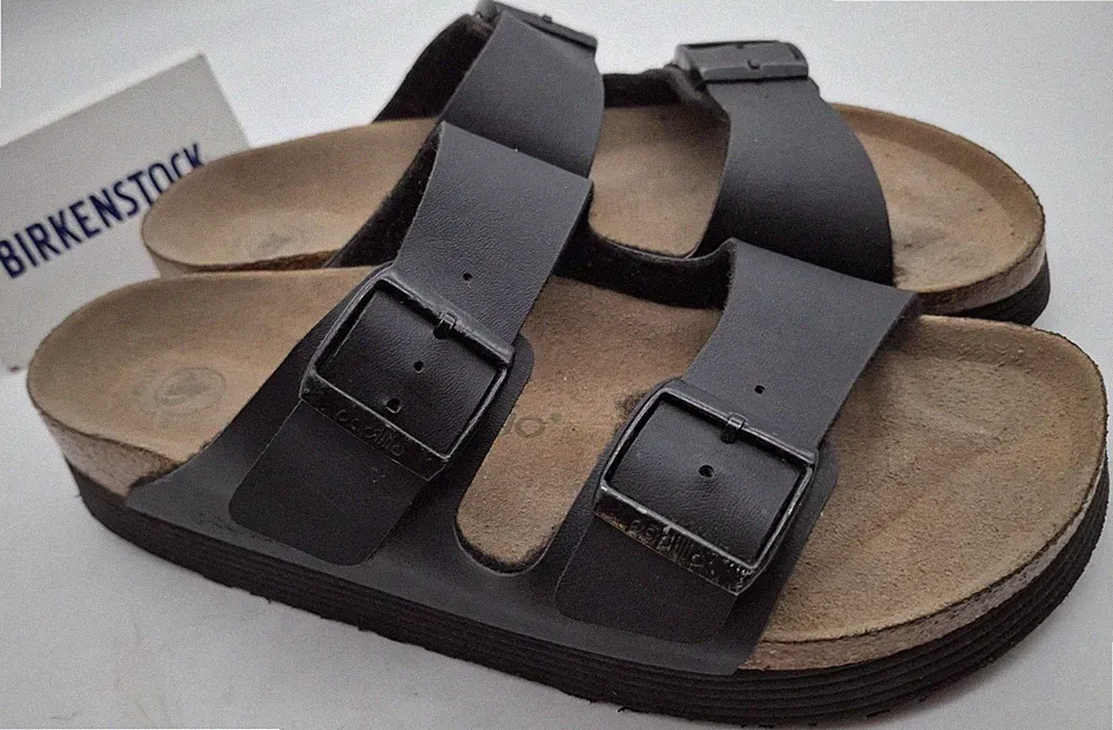 Birkenstock Papillio Vegan Schwarz Plateau Arizona - UK 7,5 EUR 41 Schmal