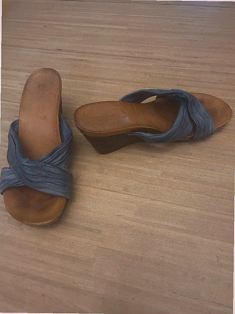 Blaue Riemchensandalen für Damen – Größe 36