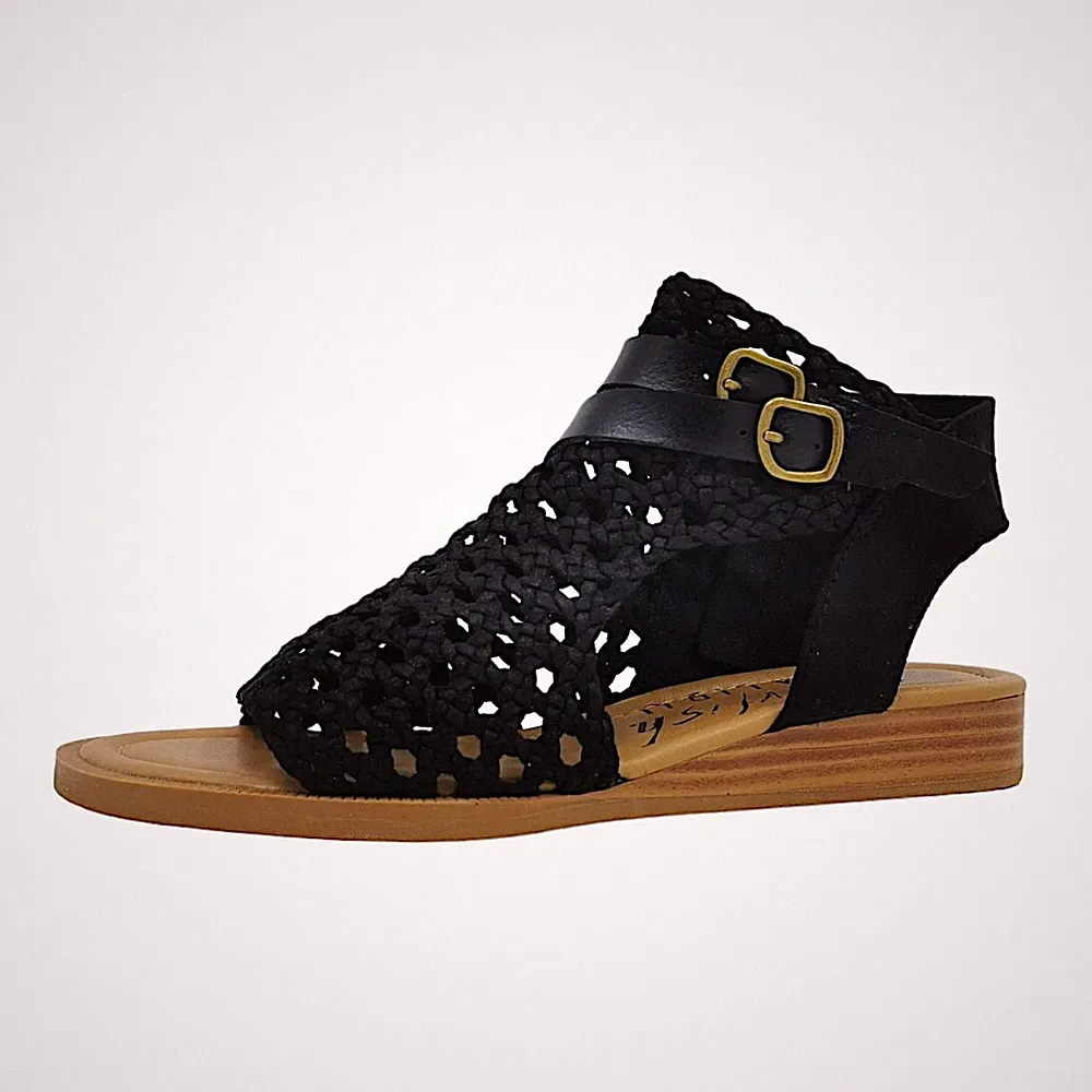 Blowfish Anuella Damenschuhe Sandalen Flach Schwarz Freizeit