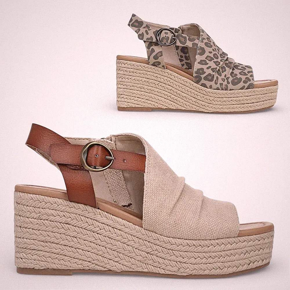 Blowfish Malibu Amira Damen Keilabsatz Slingpumps Espadrille Sommer Absatz Sandalen