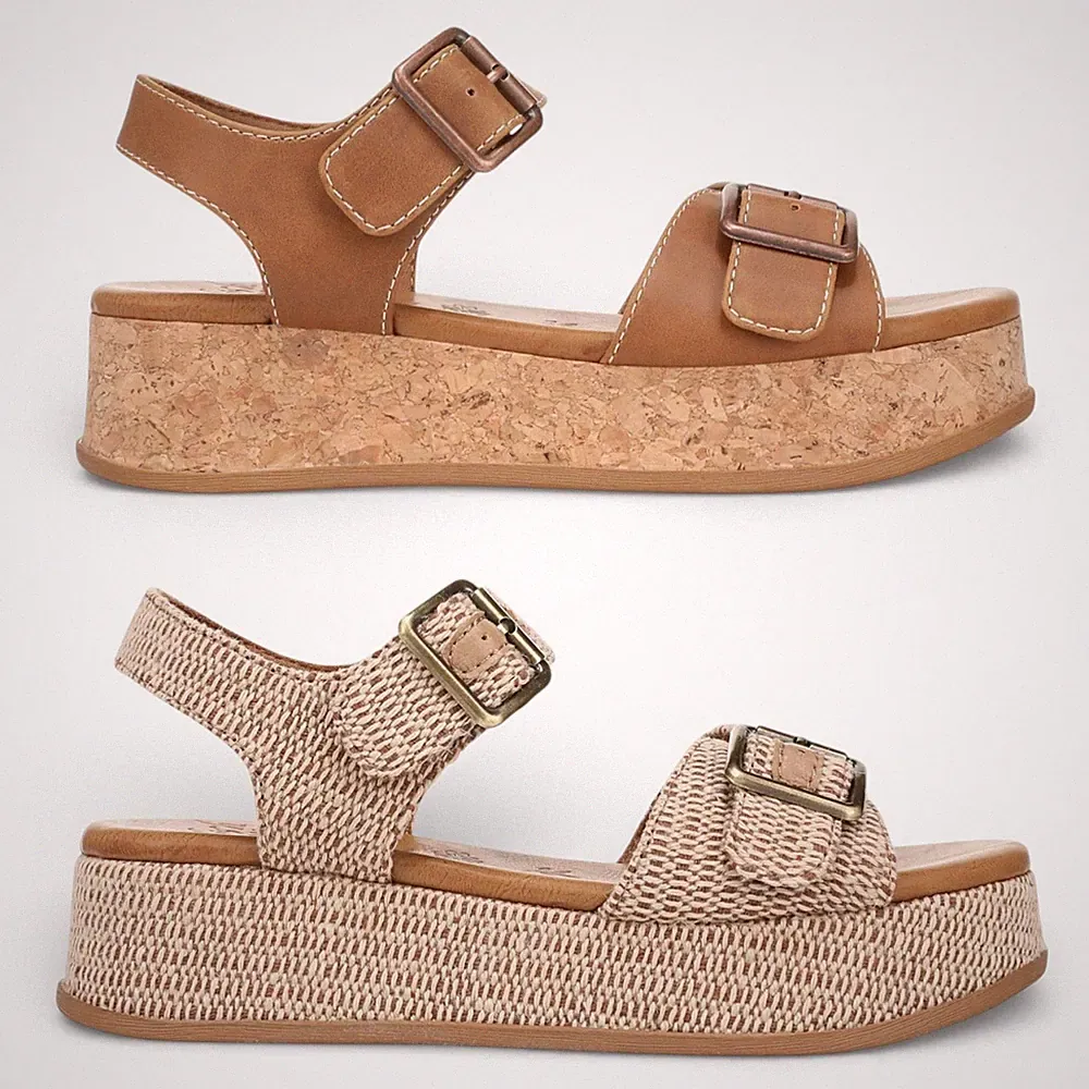 Blowfish Malibu Magical Damen Kunstleder Riemchen Plateau Keilabsatz Sandalen