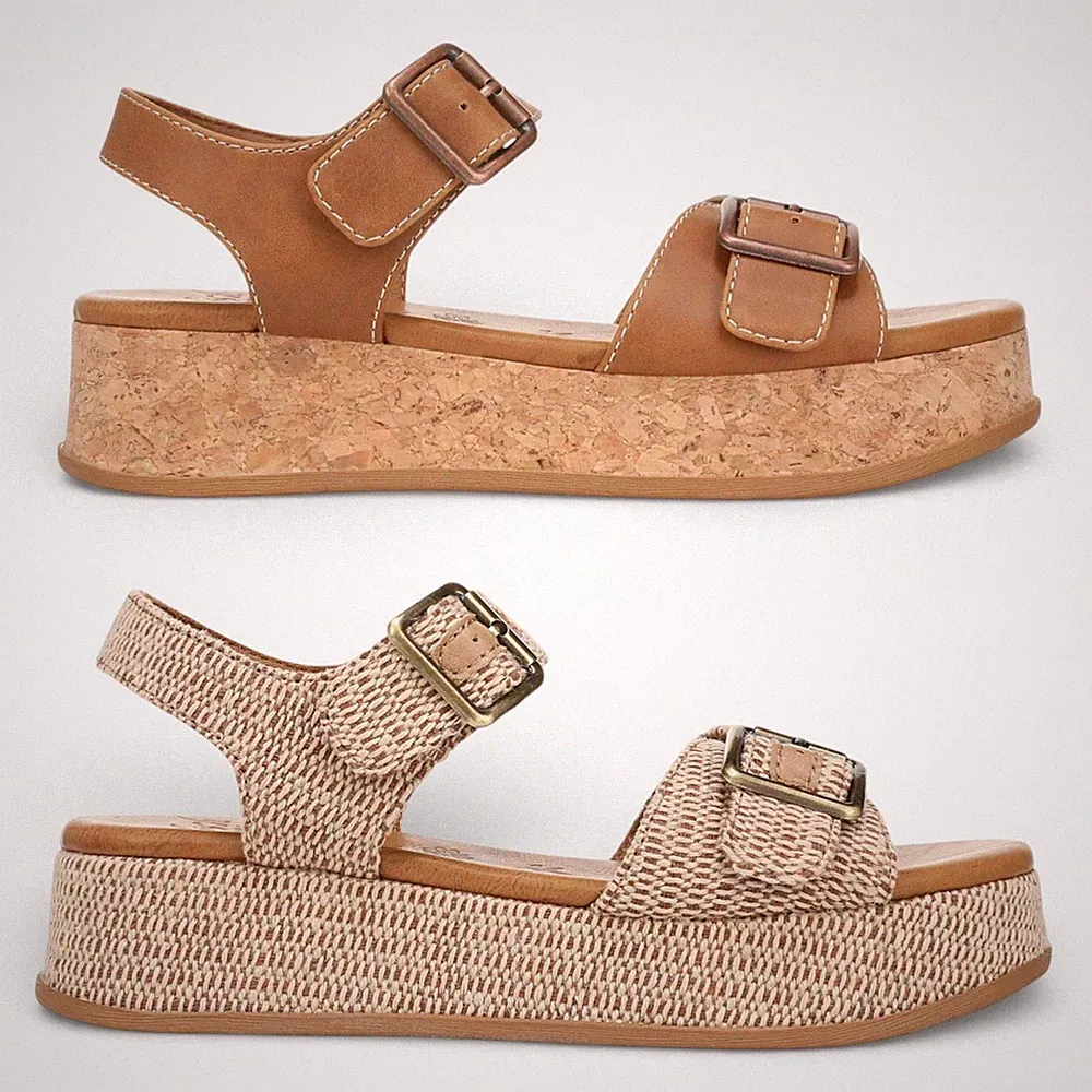 Blowfish Malibu Magische Damen Kunstleder Riemchen Plateau Keilabsatz Sandalen