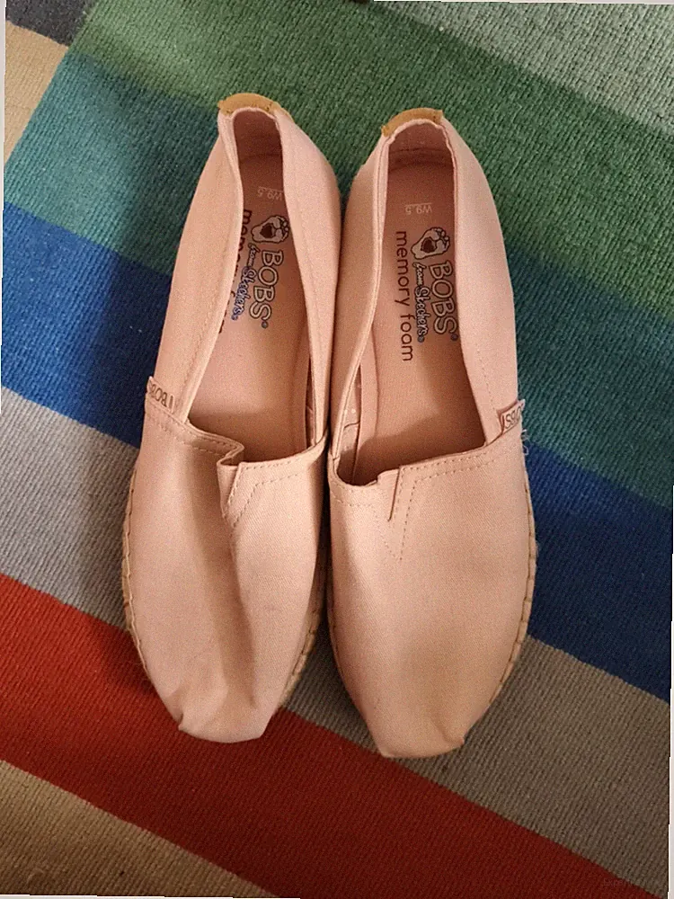 Bobs Memory Foam Skechers rosa Schuhe Espadrilles Gr. W9,5 ca. UK 7 einmal getragen
