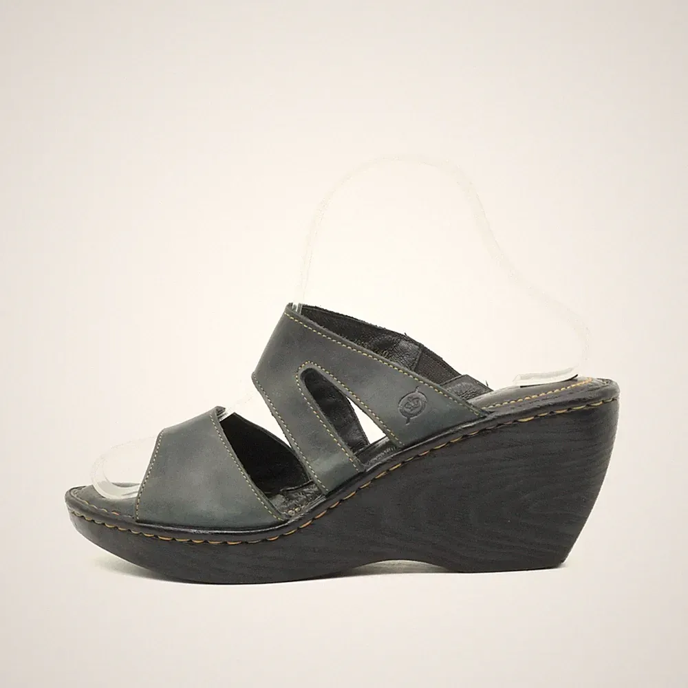 Børn Damen Sandalen EU 40.5 Keilabsatz Schwarz Gepolsterte Innensohle Komfort