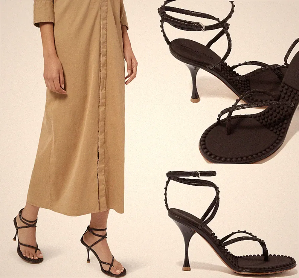 BOTTEGA VENETA Heels Studs Sandals Slides Sandalen Mules Sneakers Schuhe New 39