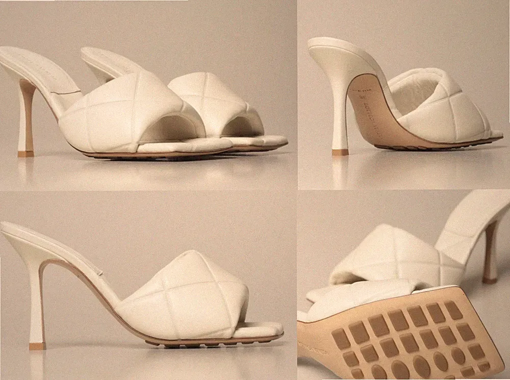 BOTTEGA VENETA Lido Padded Pantoletten Sandals Pumps Sandalen Mules Heels Schuhe