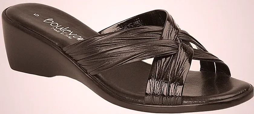 Boulevard elegante Damen-Sandalen Sommer niedriger Keilabsatz Hochzeitsschuhe Größe 3-8