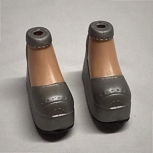 Bratz 1st Edition Jade Silver Wedge Heels Shoes Original MGA Doll”