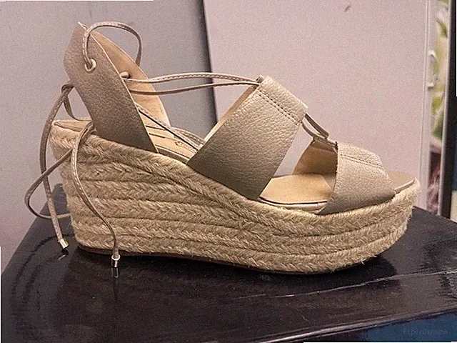 Buffalo London 128118 Vaqueta Desert 01 Espadrille Sandalen Leder Neu Gr:40