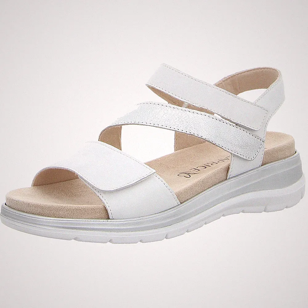 CAPRICE Sandale Sandalette 9-28716-44-183 white/silver (weiß) NEU weiß