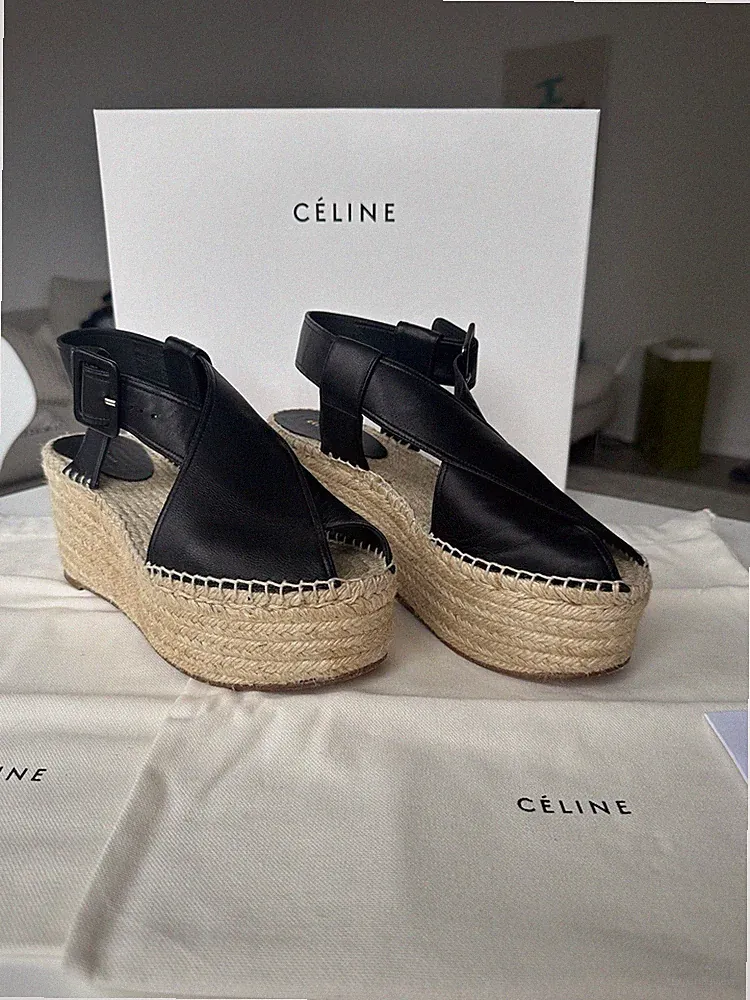 Celine Leder Espadrilles Gr. 40
