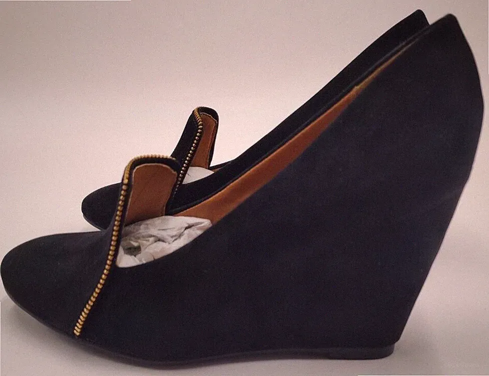 Chocolate Schubar Pumps Damenschuhe Schwarz Gr 37 EU Keilabsatz