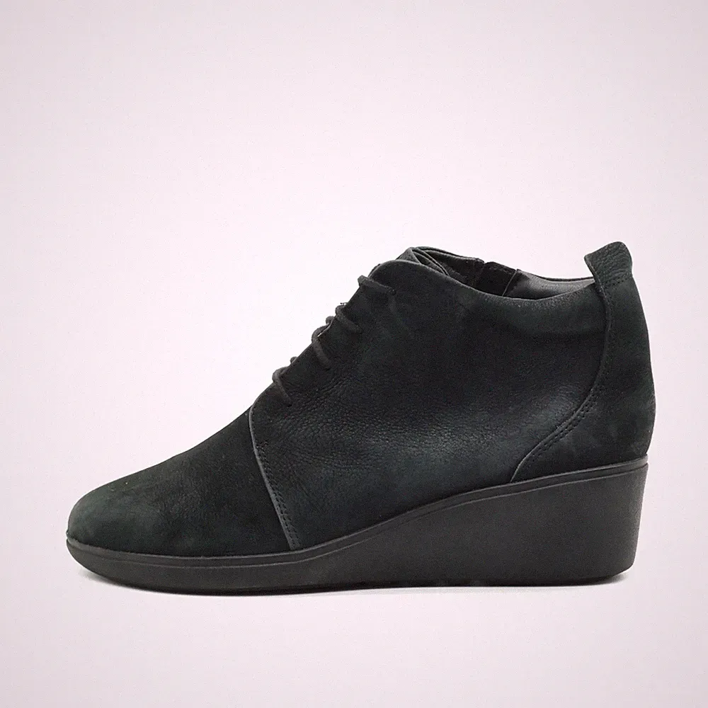 Clarks Damen 26159019 Stiefeletten Schwarz Komfort Keilabsatz-Stiefeletten EU 40